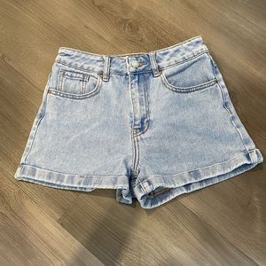 Blue pacsun mom jean shorts